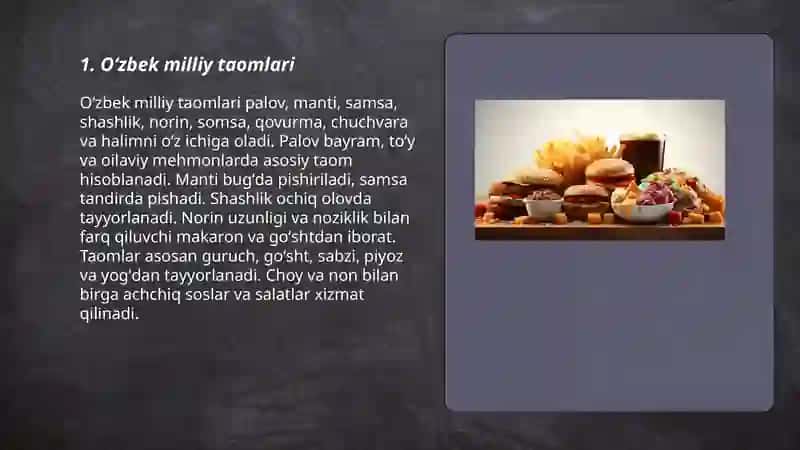 Oʻzbek milliy taomlari 3