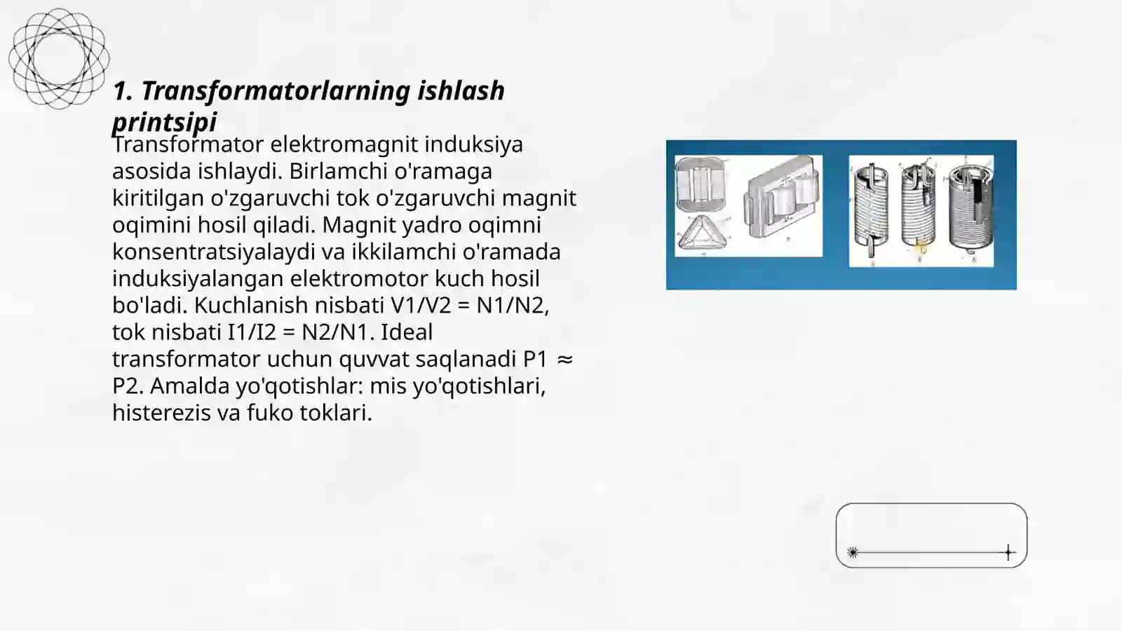 Transformatorlarning Ishlash Printsiplari 3