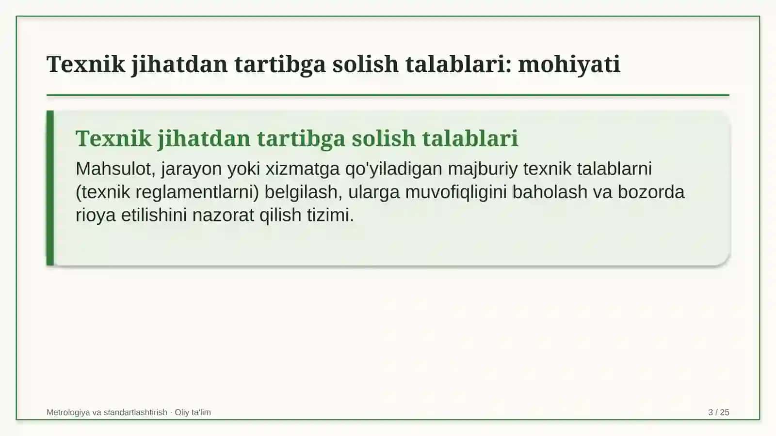 poyabzal ta'mirlash ustaxonalarida texnik jihatdan tartibga solish talablari 9034 3