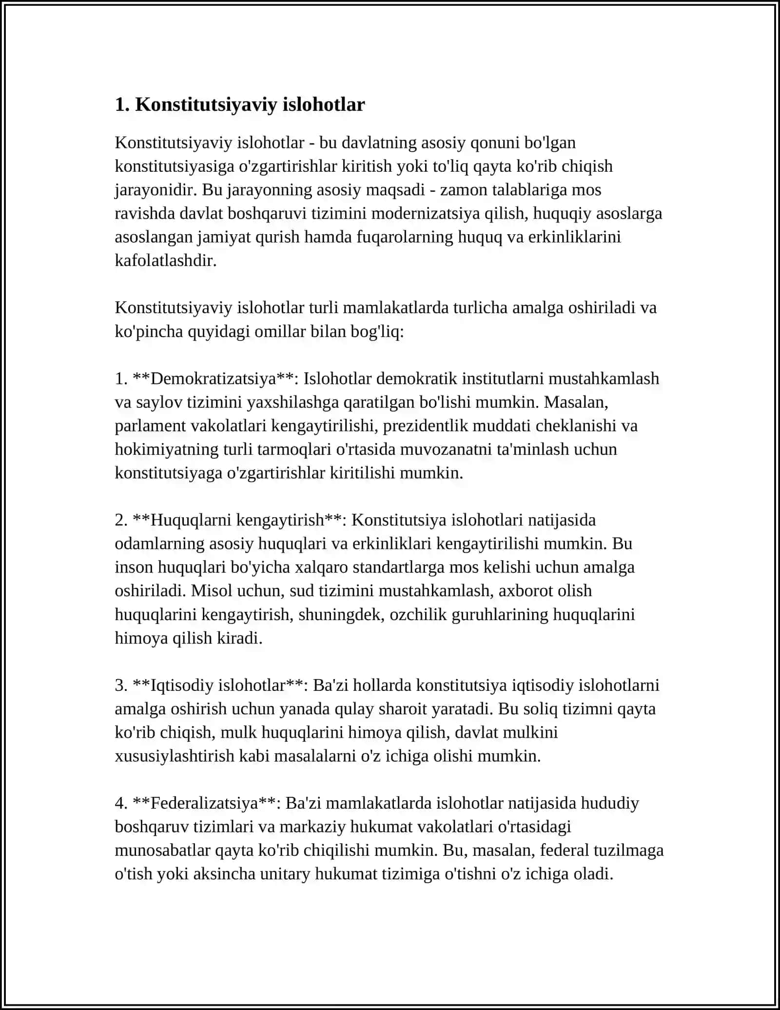 OʻZBEKISTONDA PARLAMENT AMALGA OSHIRILGAN ISLOHOTLAR 3