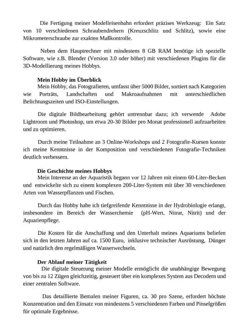 Präsentieren dein Hobby 3