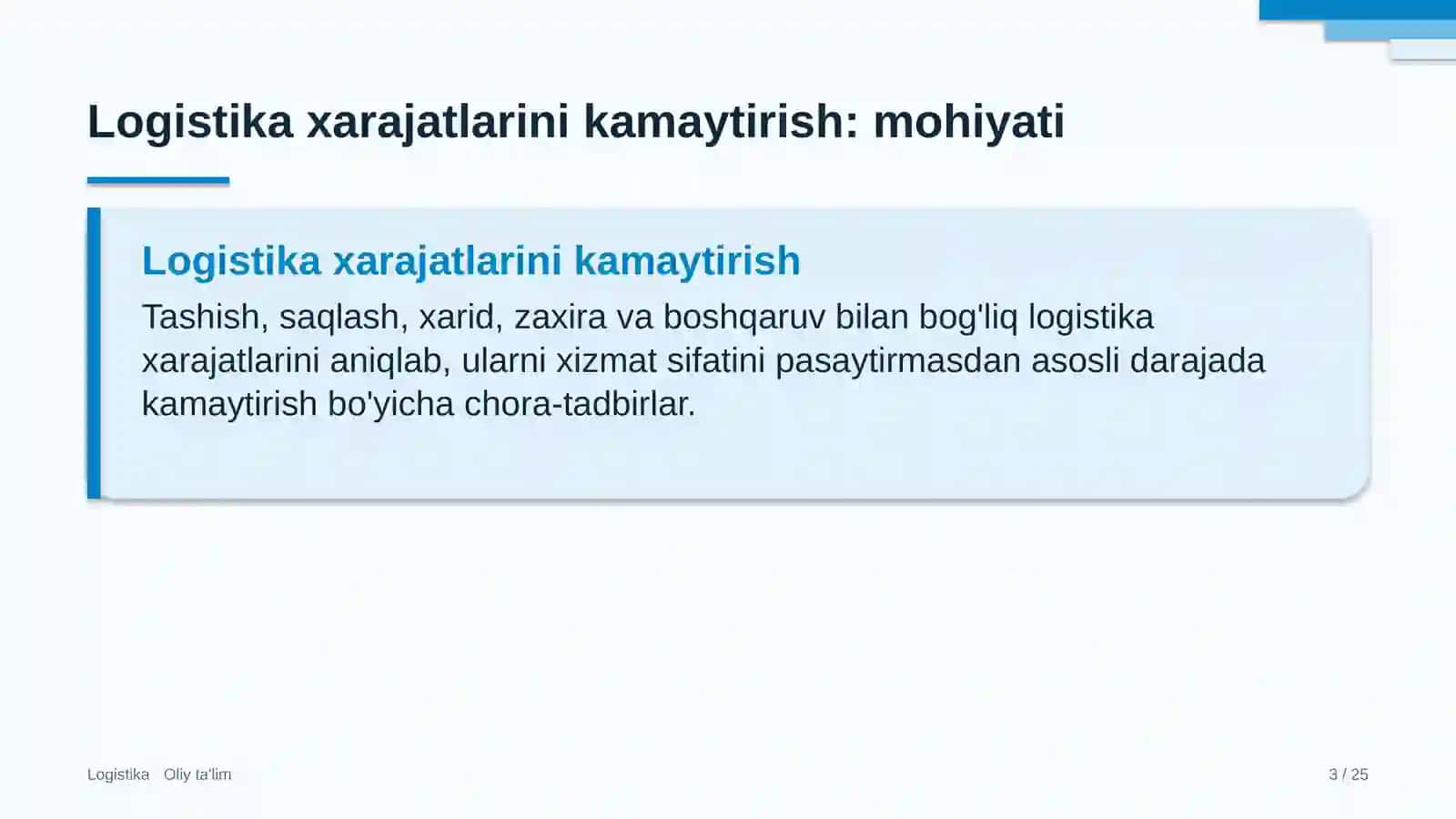energiya auditi tashkilotlarida logistika xarajatlarini kamaytirish 8385 3