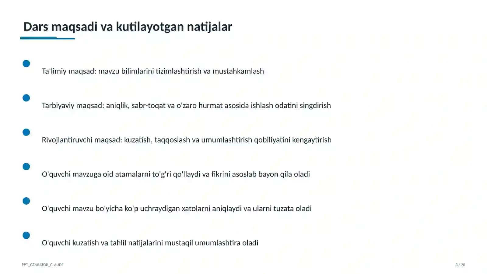 PISA tadqiqoti va matematik savodxonlik 3