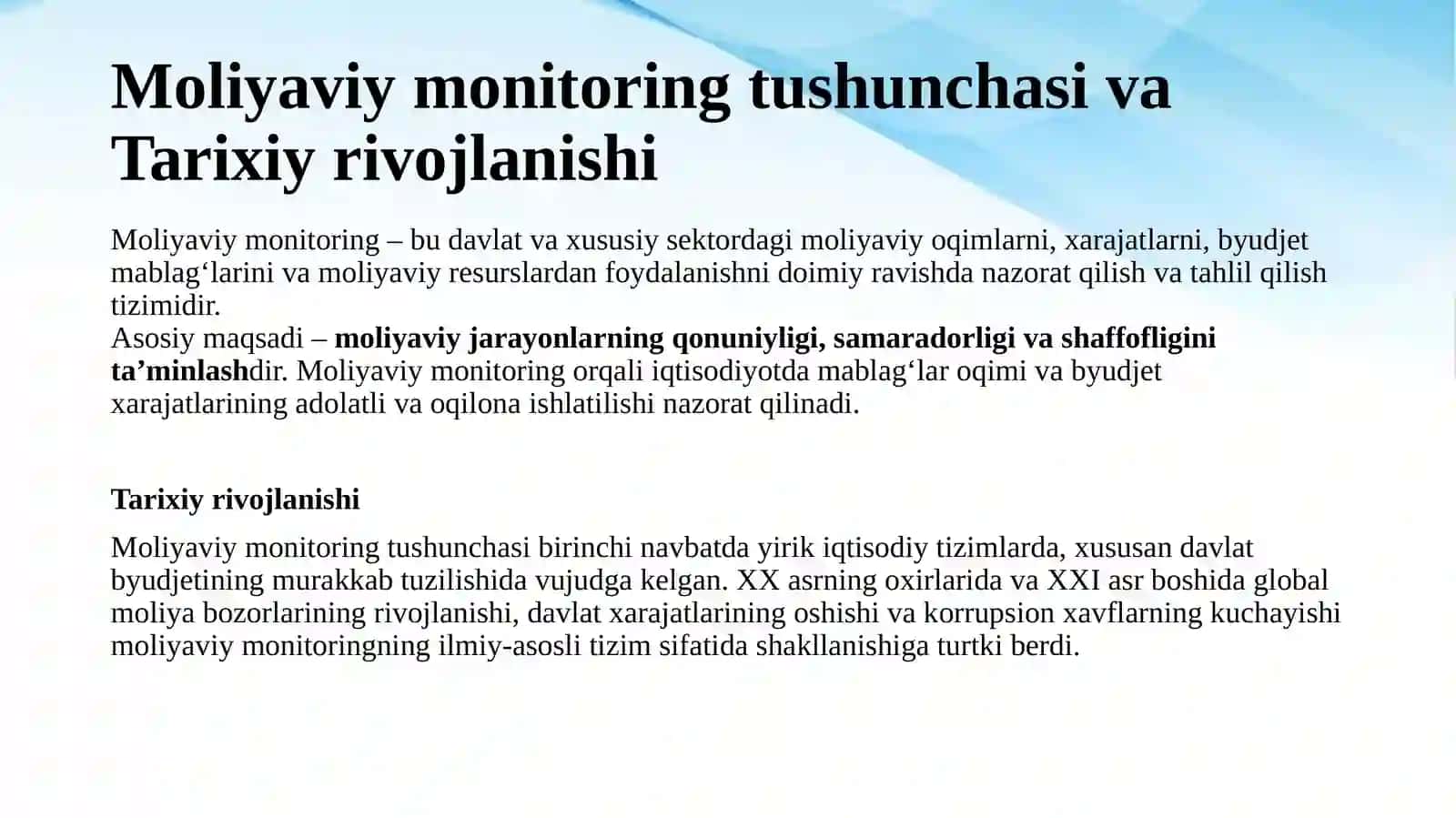 Moliyaviy monitoring tizimi va uning korrupsiyaga qarshi kurash 3