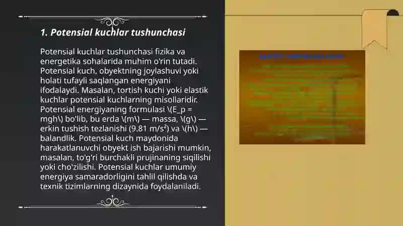 Potensial va nopotensial kuchlar uchun laglanj funksiyasi 3