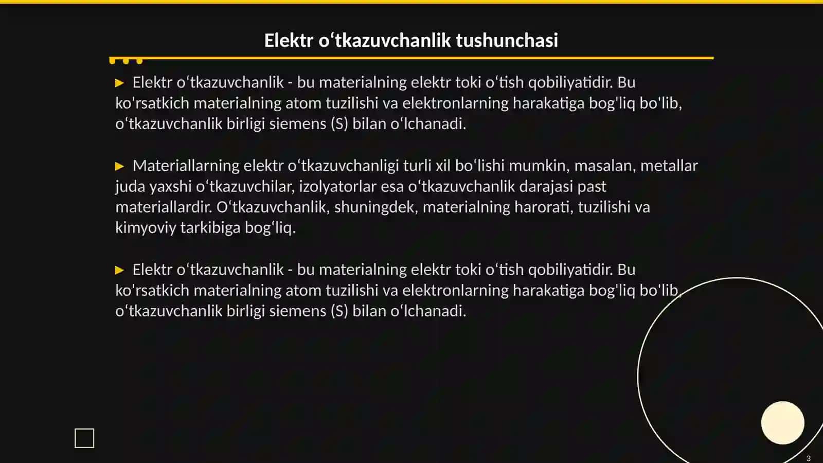 Elektr o‘tkazuvchanlikning haroratga bog‘liqligi 3