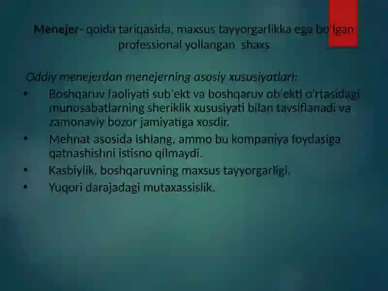 Samarali boshqaruvga to'sqinlik qiluvchi shaxs xislatlari 3