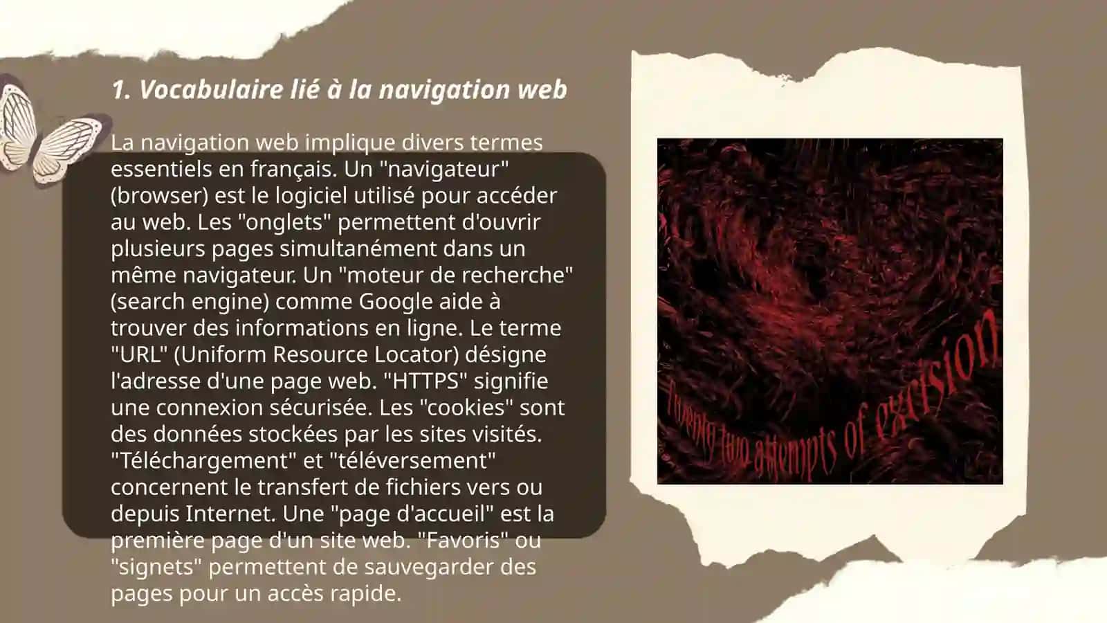 Système lexical. "Internet" 3