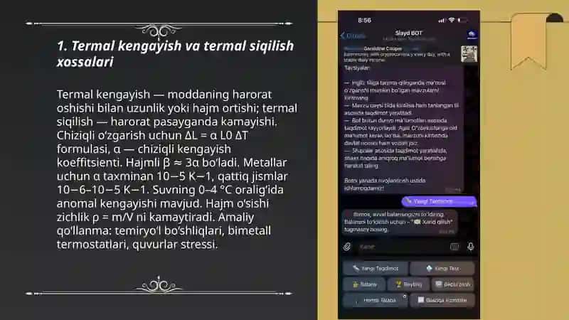 Moddalarning tashqi energetik ta'sirlari natijasida namoyon qiladigan xususiyatlar 3