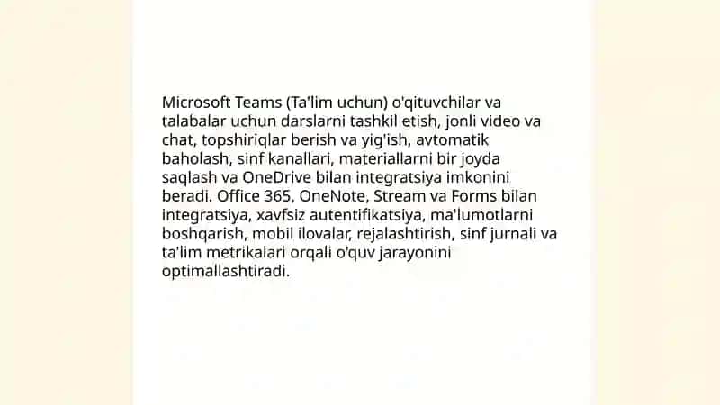 Taʼlimga oid Microsoft xizmatlari 3