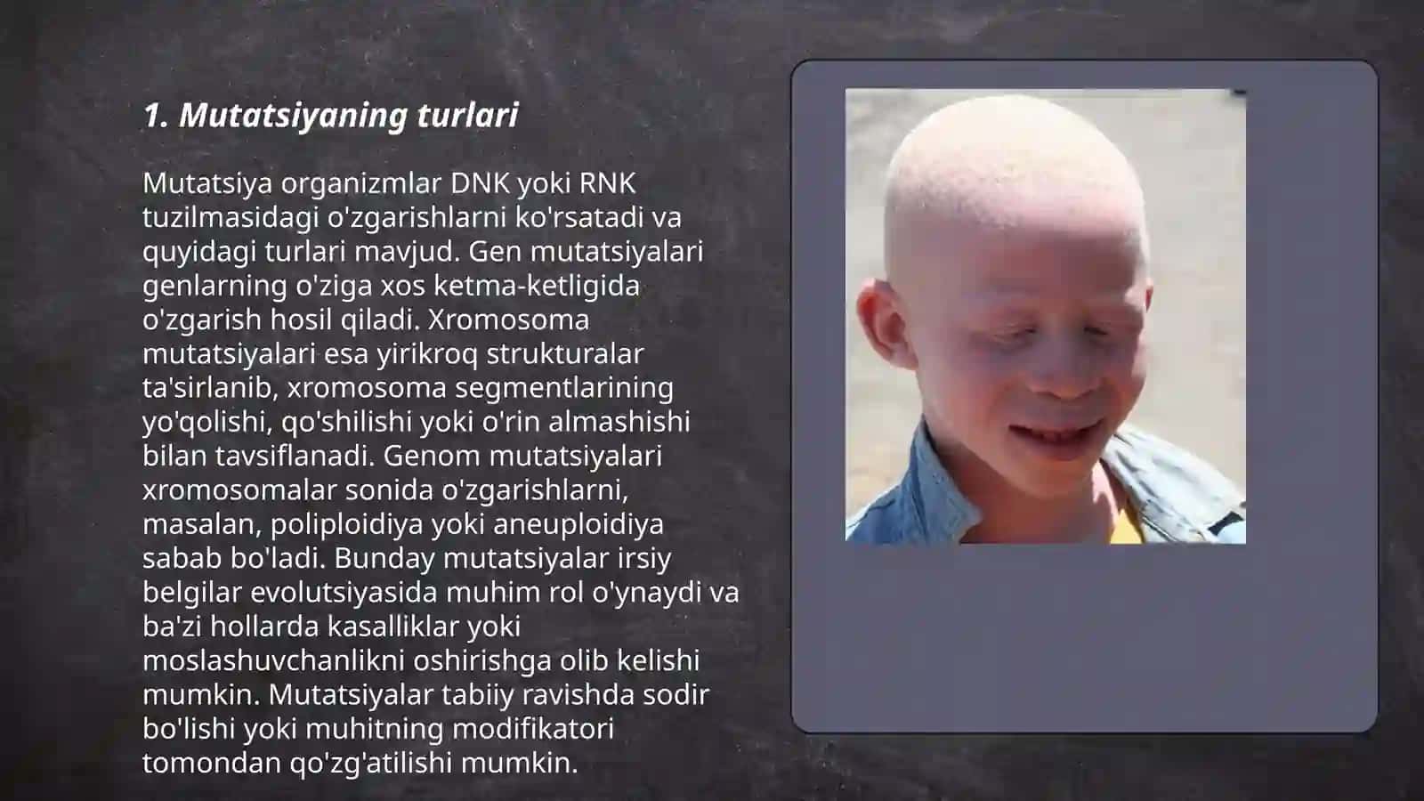 Mutatsiya zararlimi? 3