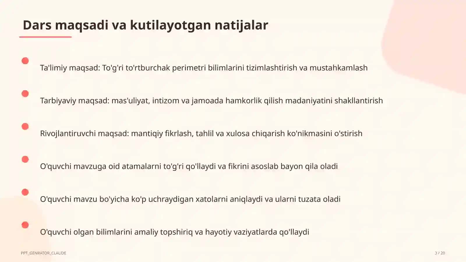 To'g'ri to'rtburchak perimetri (2-sinf) 3