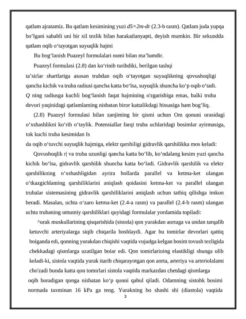 BIOFIZIKA FANIDAN TAYYORLAGAN MUSTAQIL ISHI 3