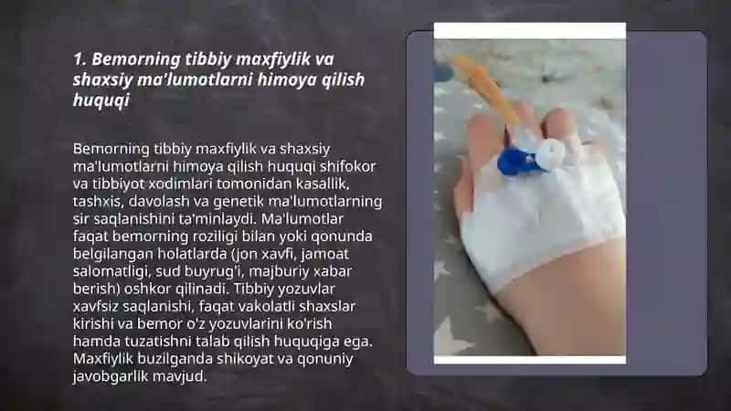 Bemor va tibbiy xodimlar huquqlari 3