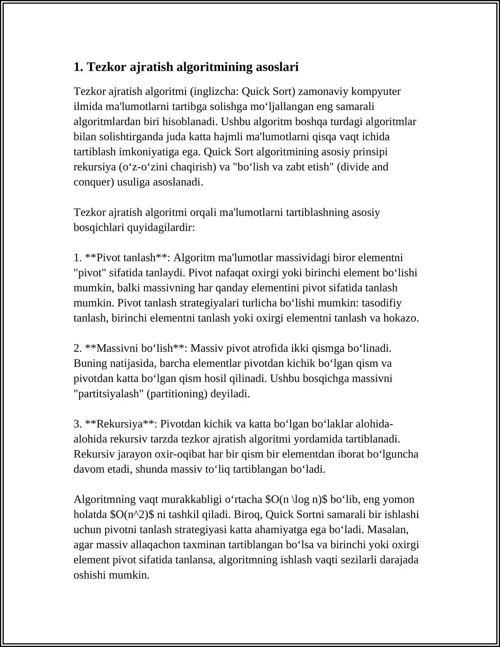QUEICK SORT 3