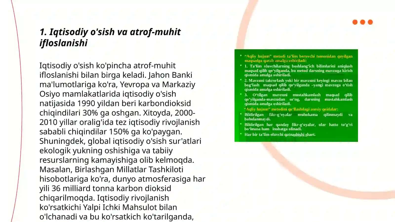 Iqtisodiy rivojlanishning atrof-muhitga ko‘rsatadigan ta'siri 3
