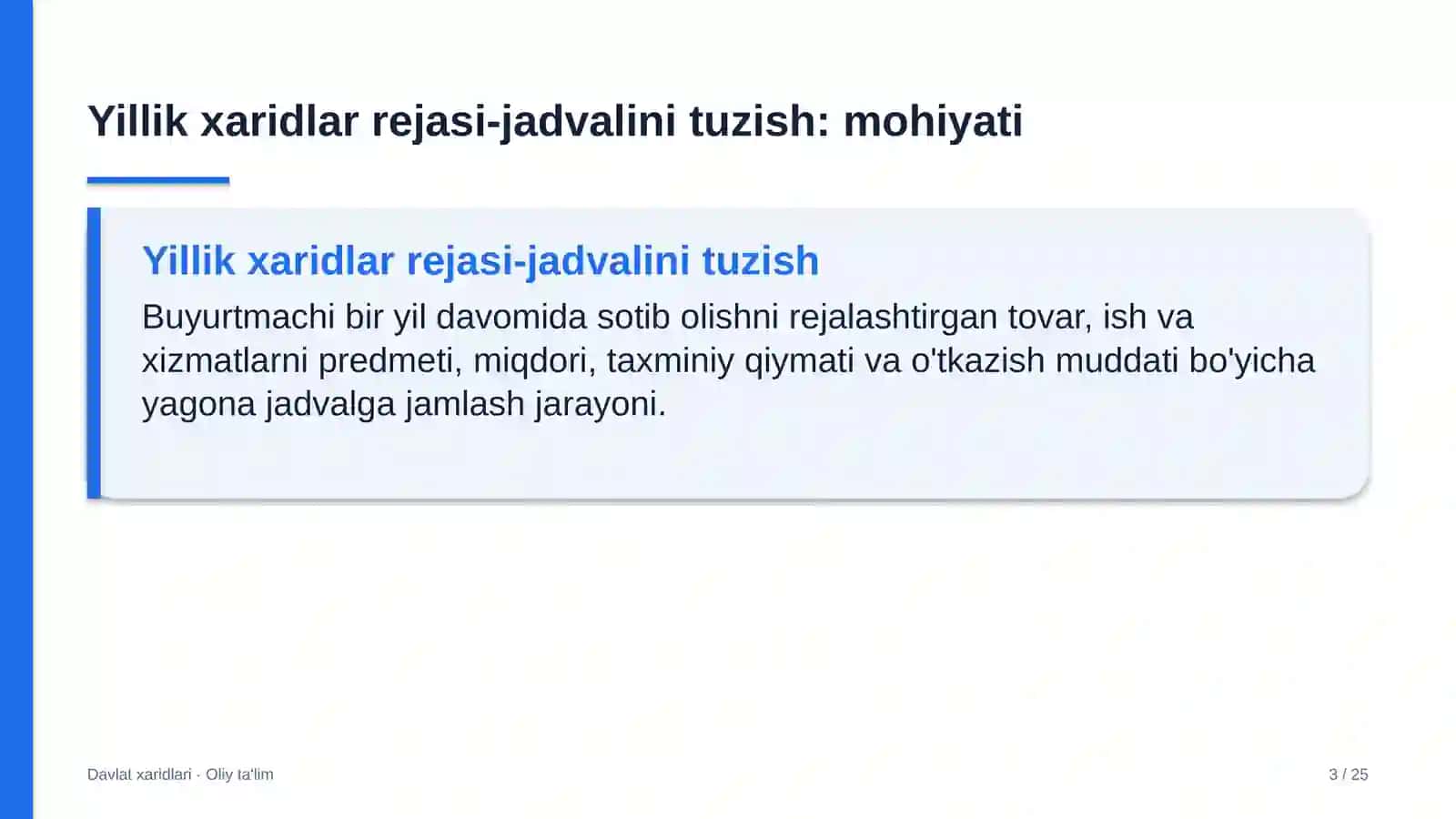 turistik axborot markazlarida yillik xaridlar rejasi jadvalini tuzish 9258 3
