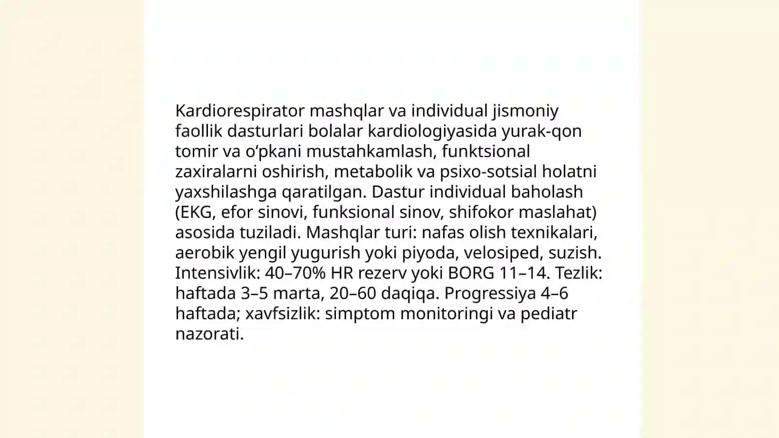 Bolalar kardiologiyasida reabilitatsiya usullari 3