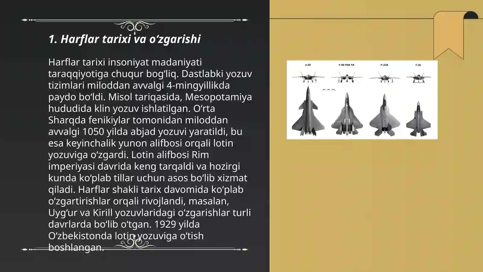 Harflar tarixi va oʻzgarishi 3
