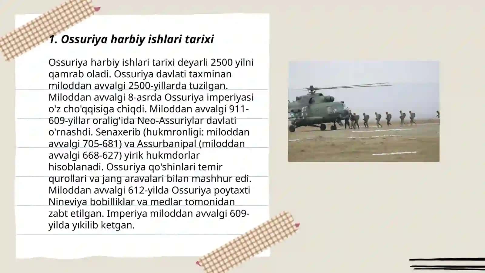 Ossuriya harbiy ishlari tarixi 3