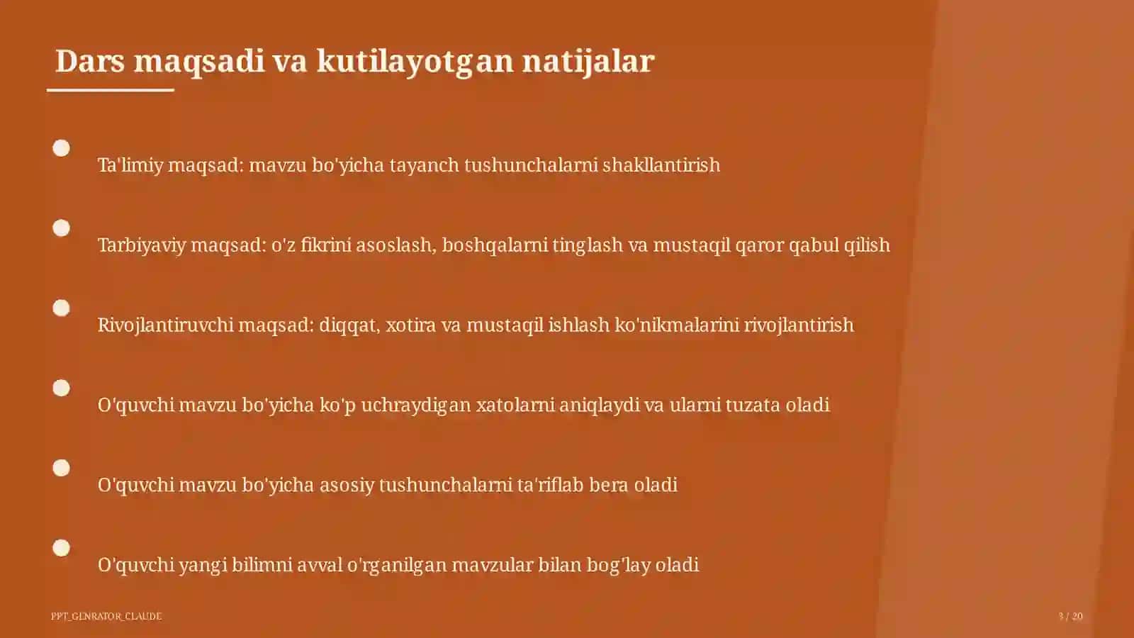 Rasmiy hujjatlar tili: ariza, tavsifnoma, rezyume (11-sinf) 3