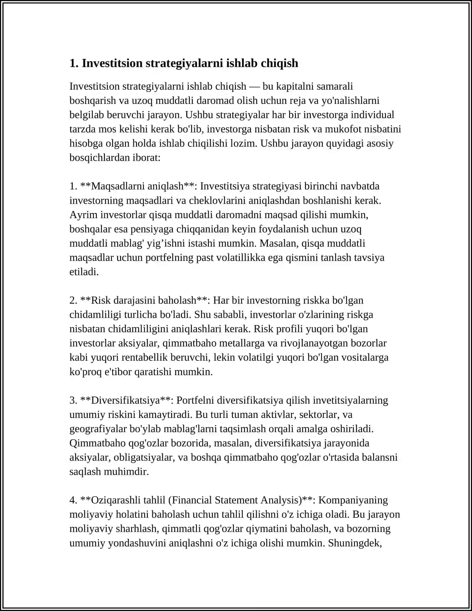 INVESTITSIYA MUHITINI SHAKLLANTIRISH VA RIVOJLANTIRISH 3