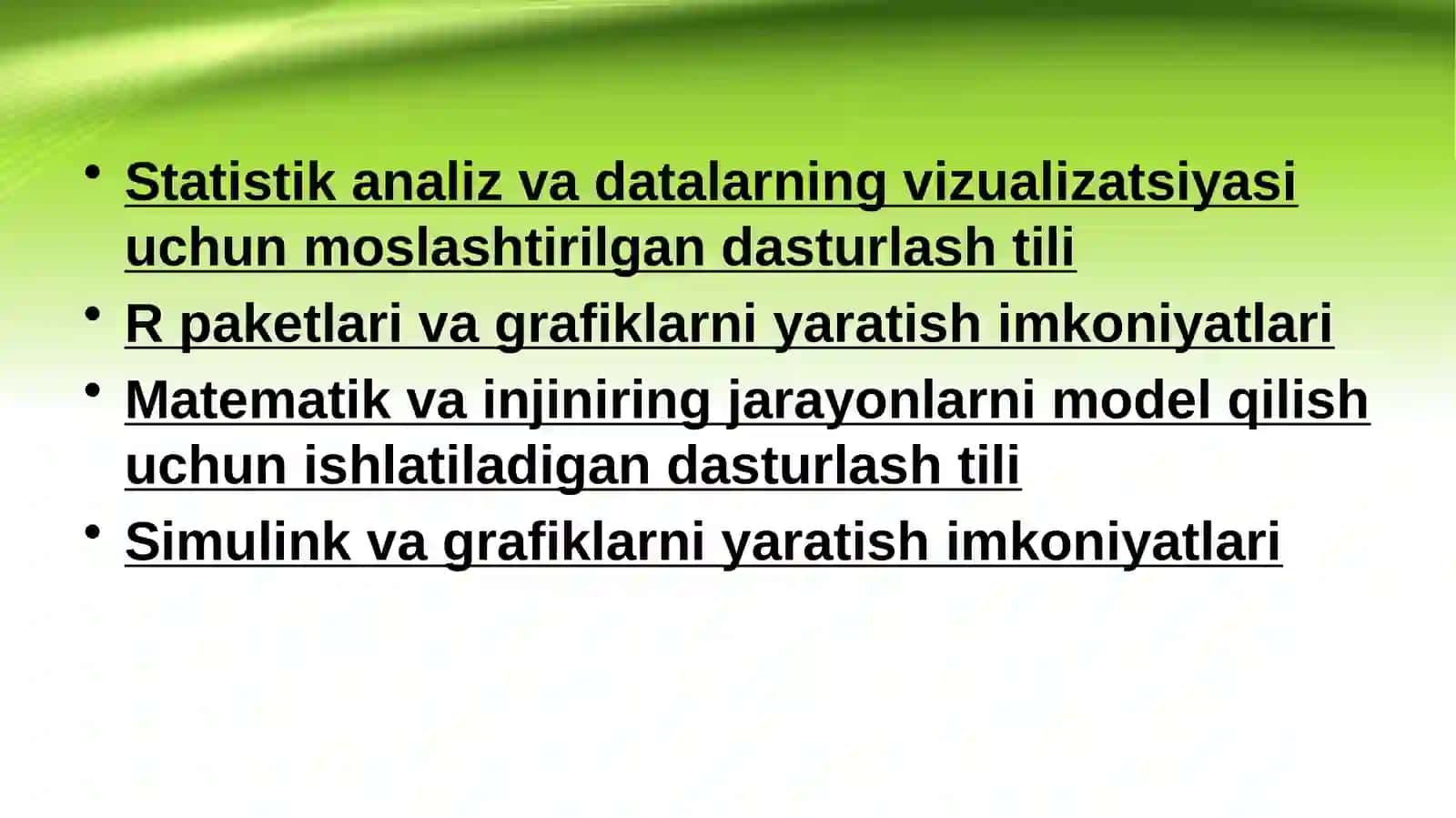 Iqtisodiy muammolarni hal qilish uchun zamonaviy dasturlash tillaridan foydalanish 3