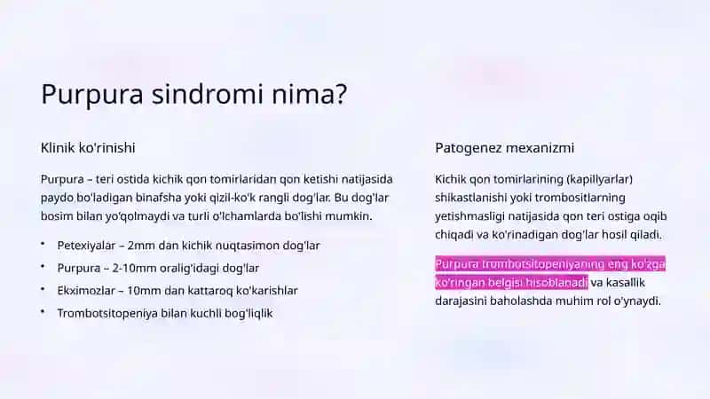 Trombotsitopeniya va Purpura Sindromi 3