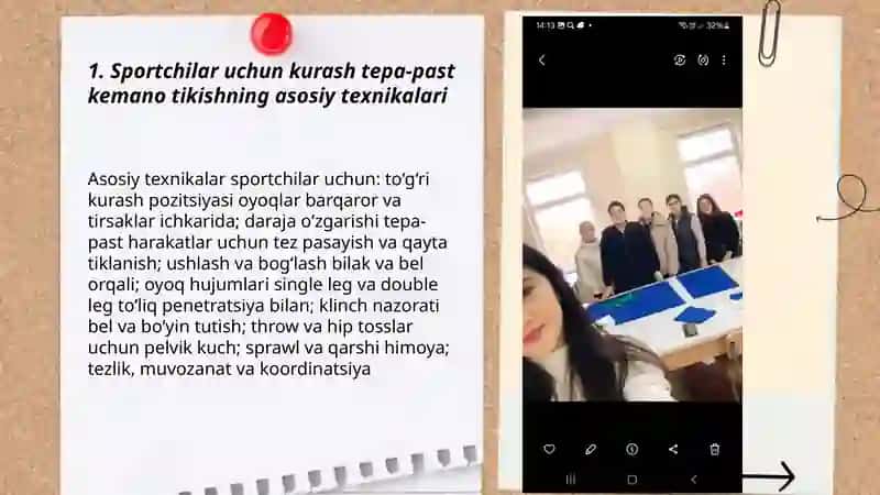Sportchilar uchun kurash tepa past kemano tikish 3