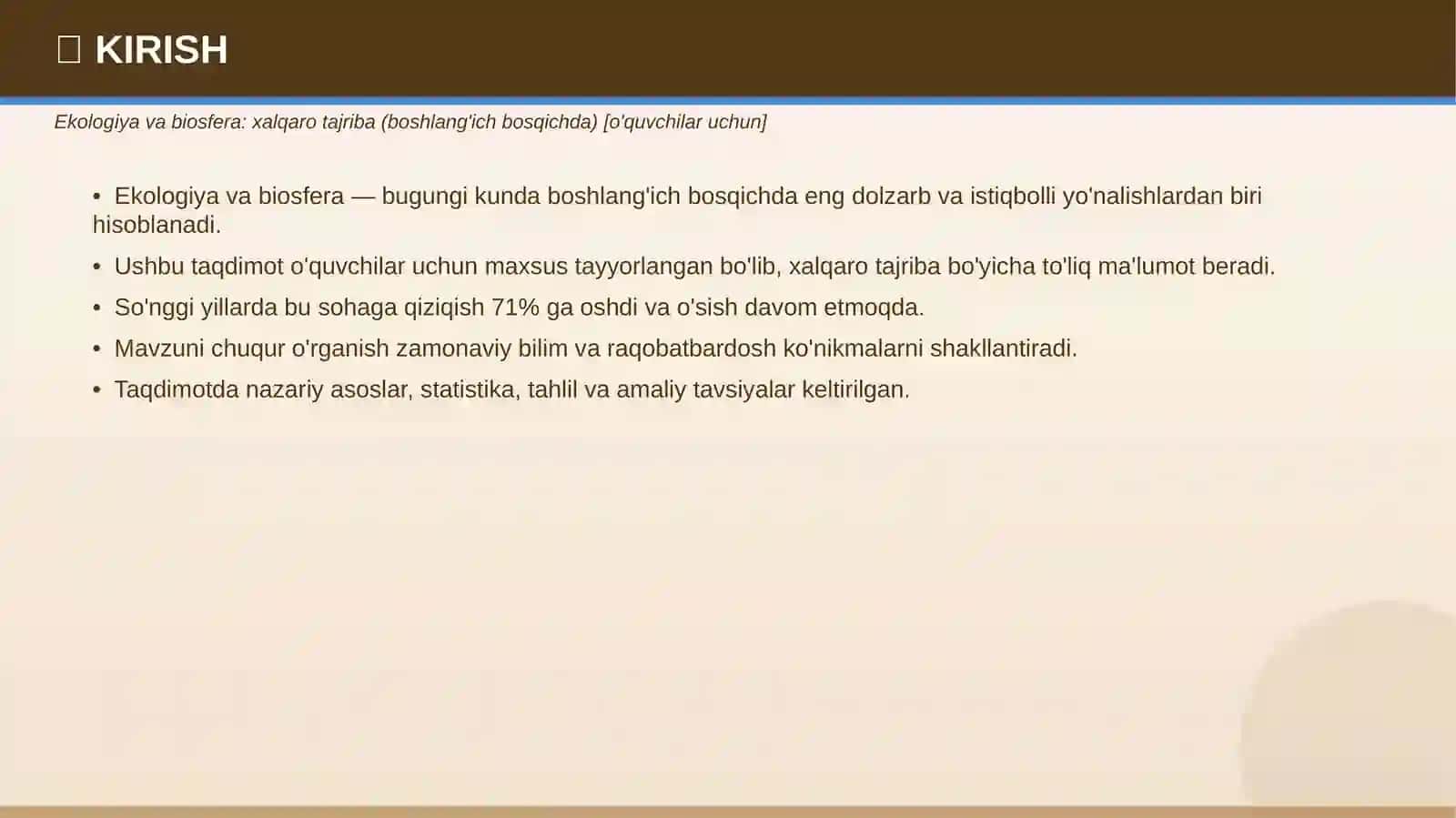 EKOLOGIYA VA BIOSFERA 3