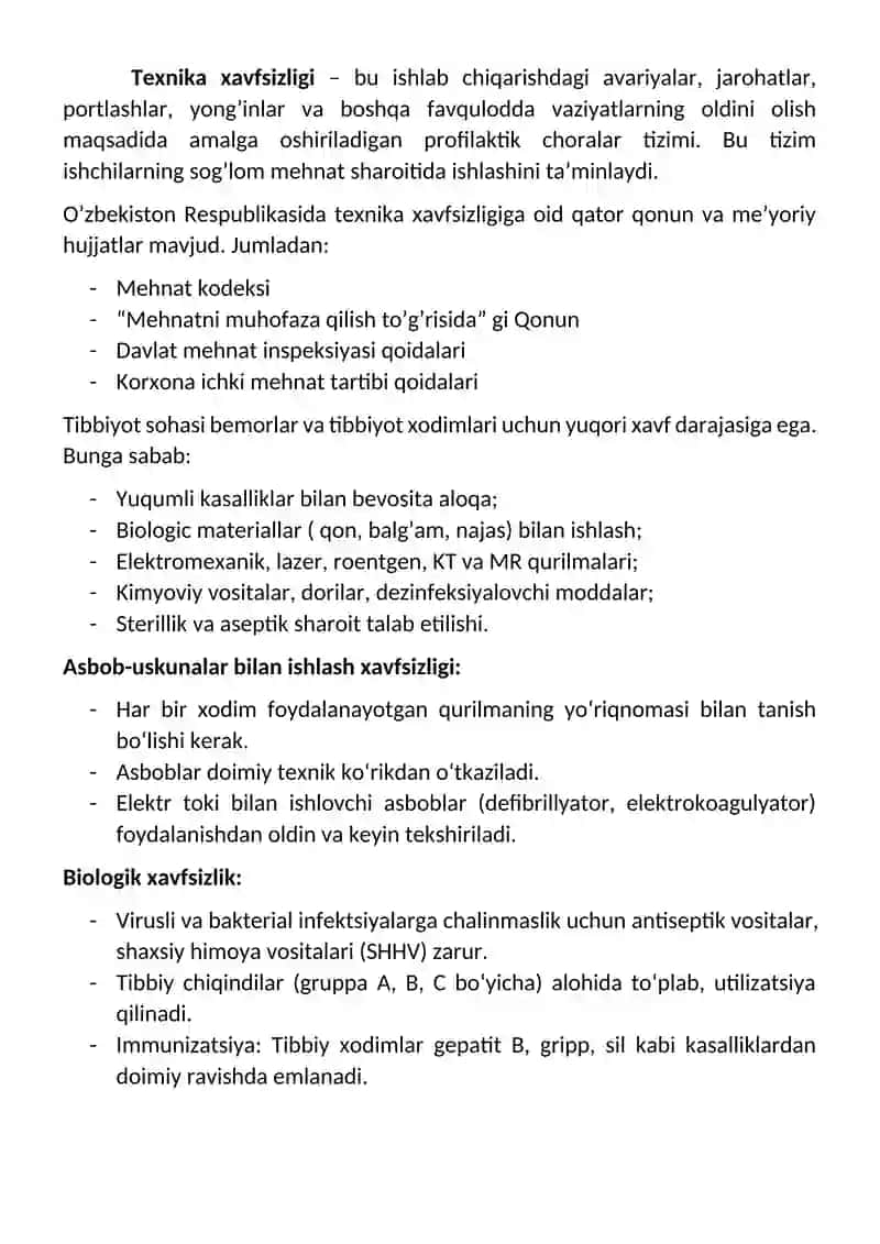 Ish joyida texnika xavfsizligi 3