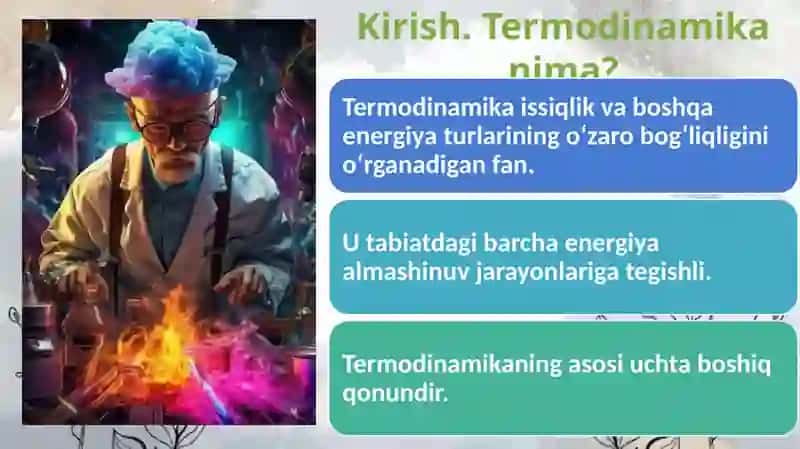 Termodinamikaning birinchi qonuni 3