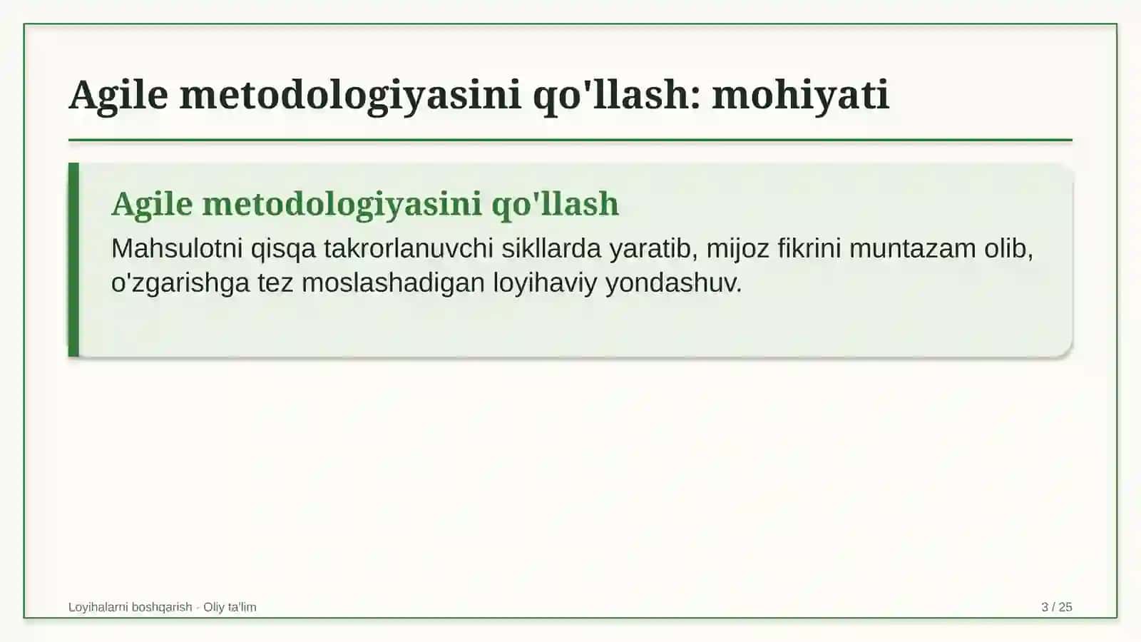 shahar yo'lovchi transportida agile metodologiyasini qo'llash 8307 3