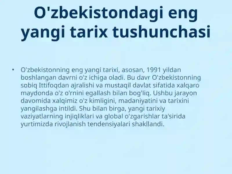 O'zbekistonning eng yangi tarixi 3