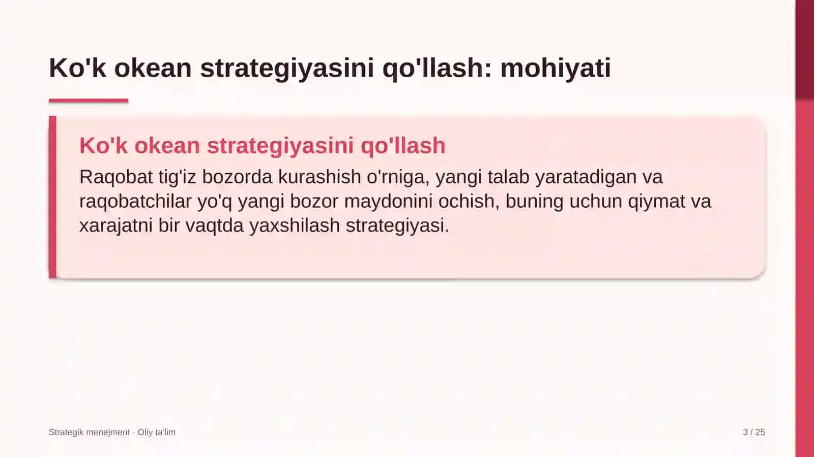 oftalmologiya klinikalarida ko'k okean strategiyasini qo'llash 1114 3
