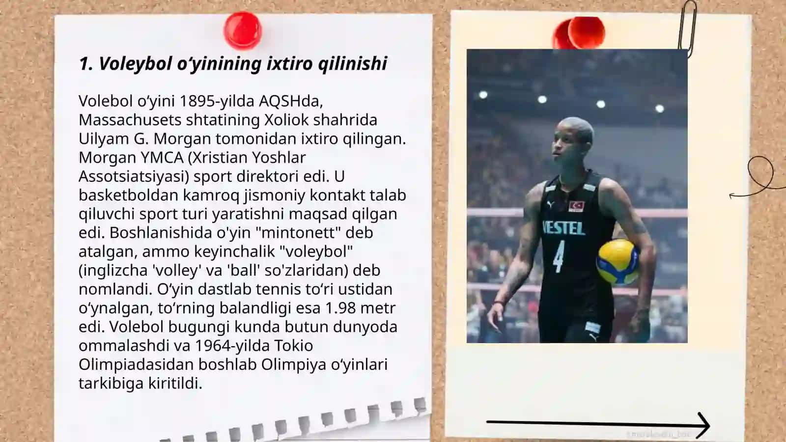Voleybol oʻyinining kelib chiqishi va rivojlanish tarixi 3