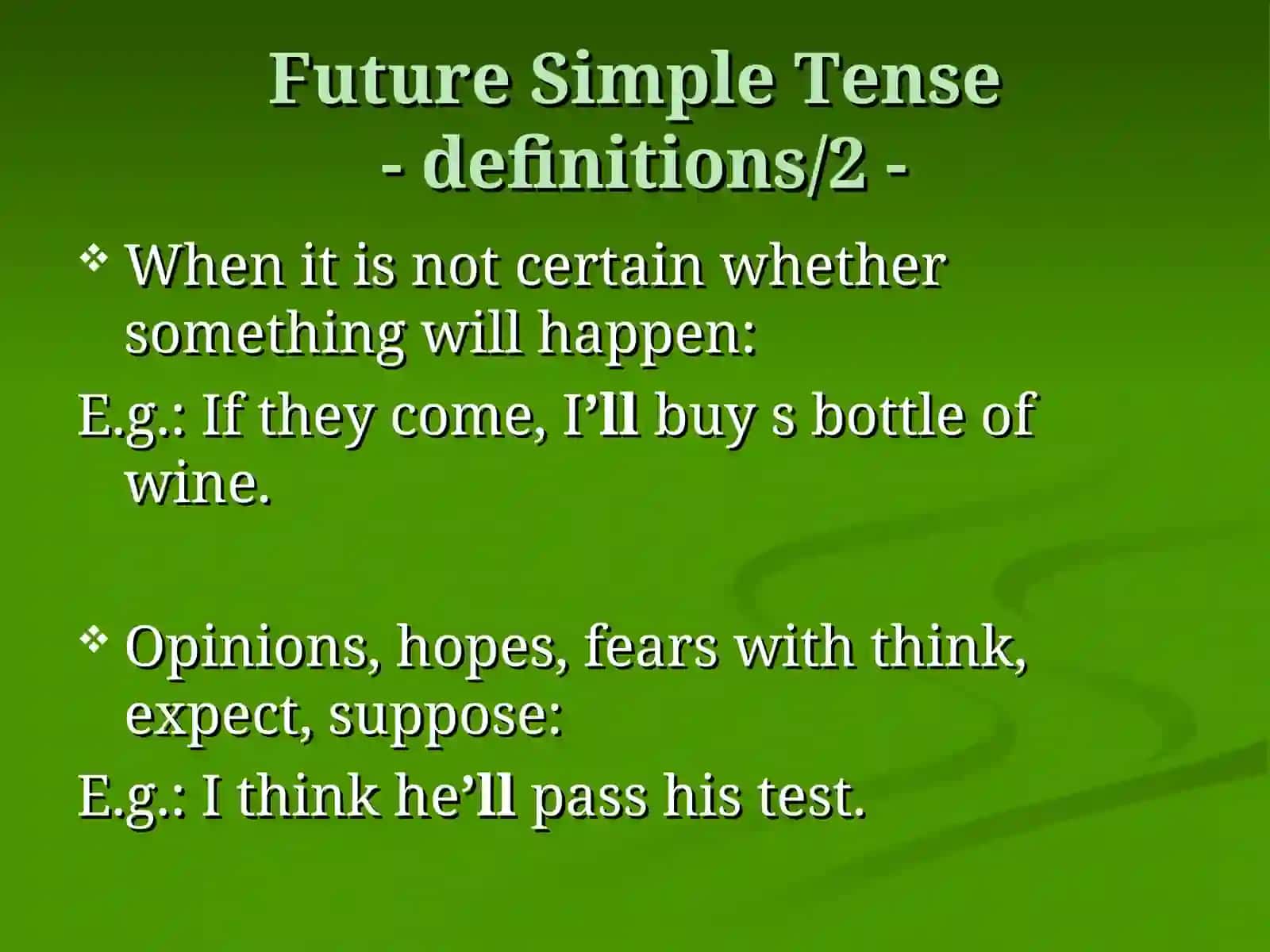 Future Tenses 3