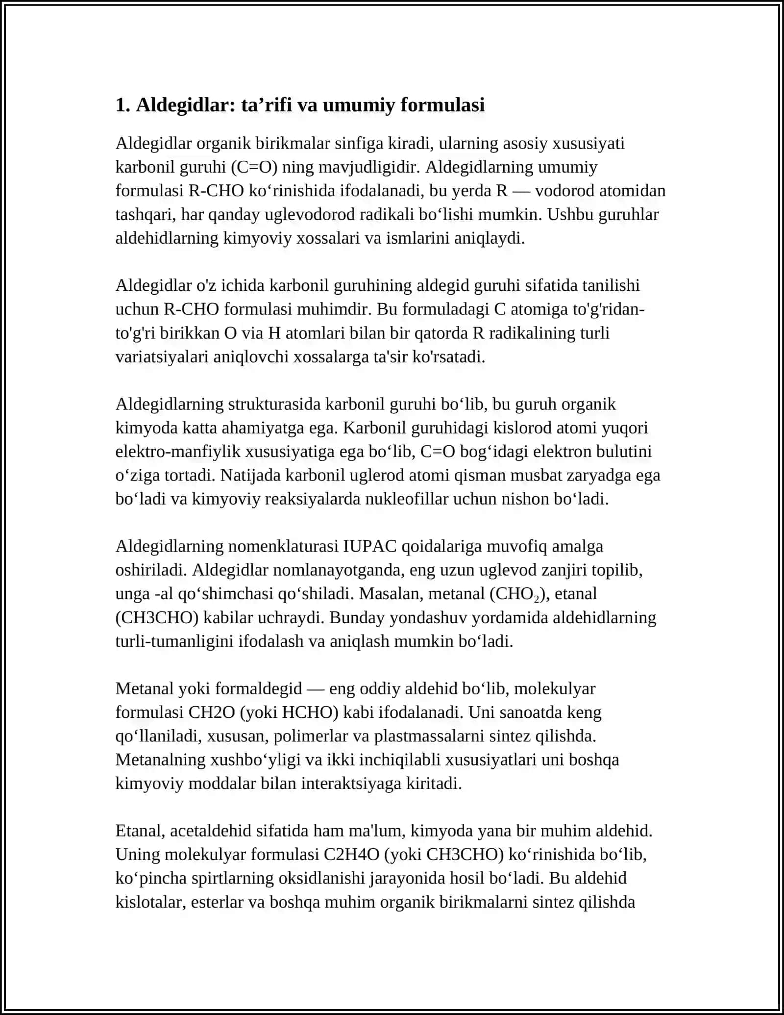 ALDEGIDLAR 3