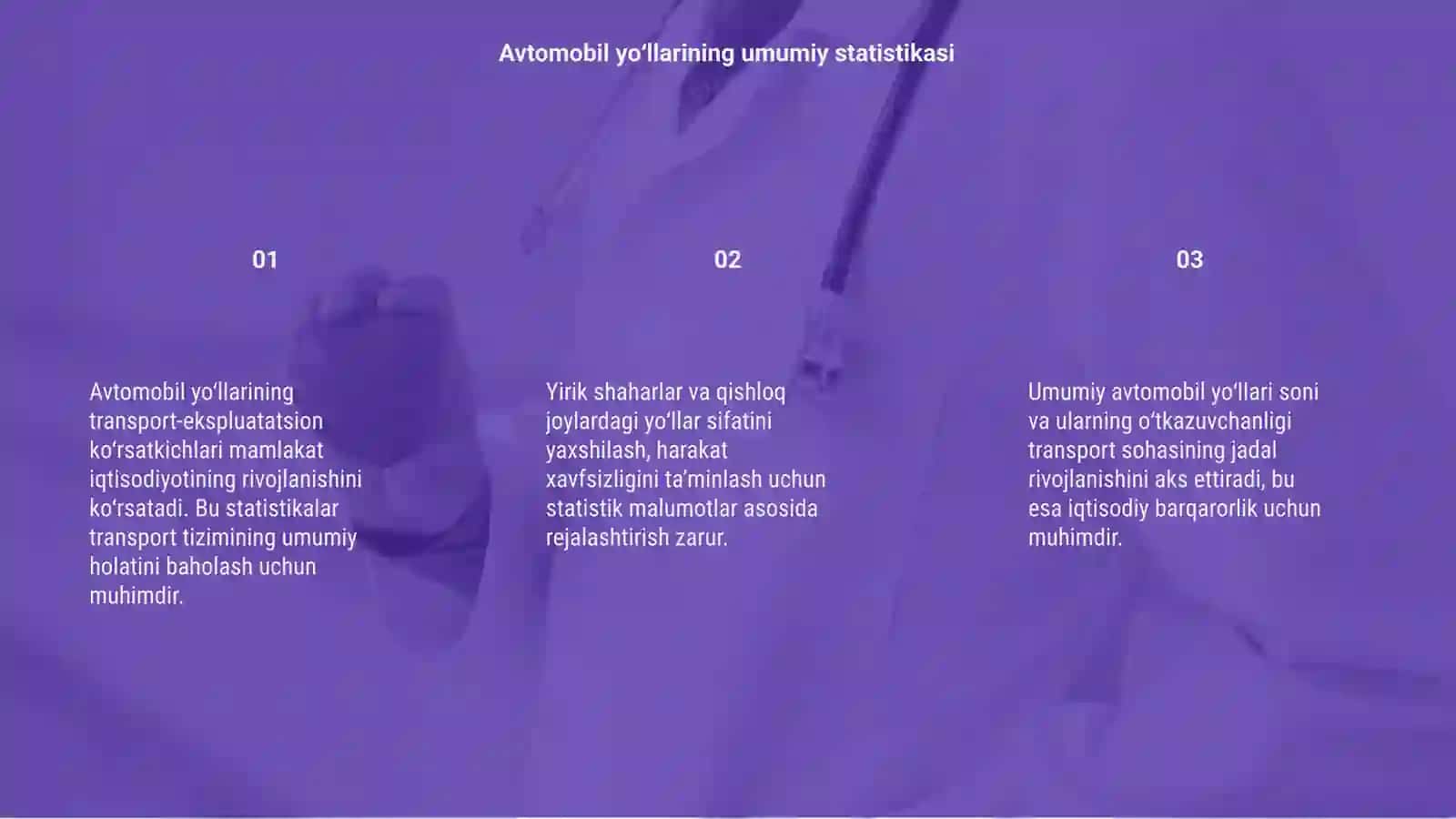 Avtomobil yoʻllarining transport-ekspluatatsion koʻrsatkichlari 3