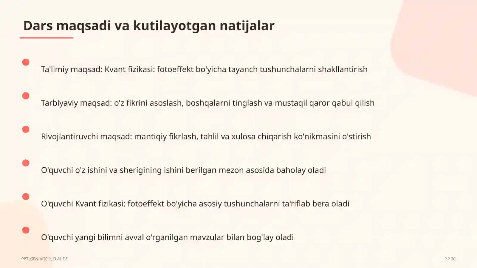 Kvant fizikasi: fotoeffekt (11-sinf) 3