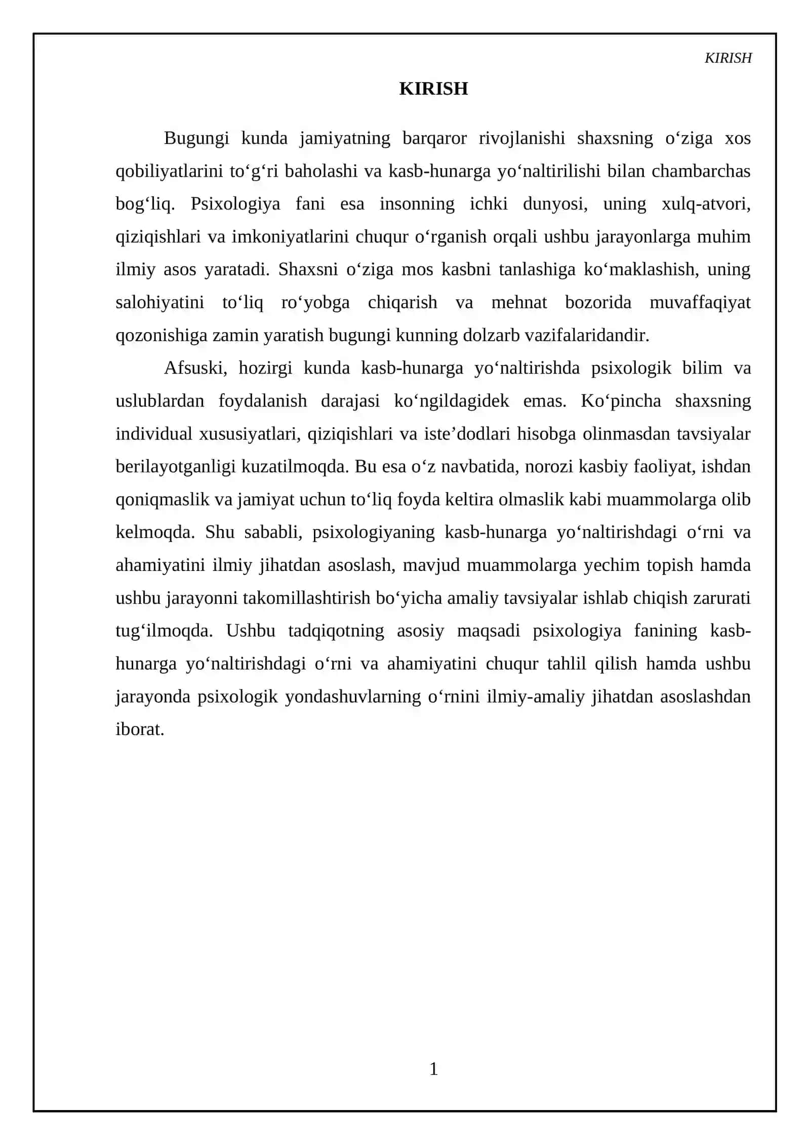 Psixologiya fanining kasb hunarga yo'naltirishdagi ahamiyati 3