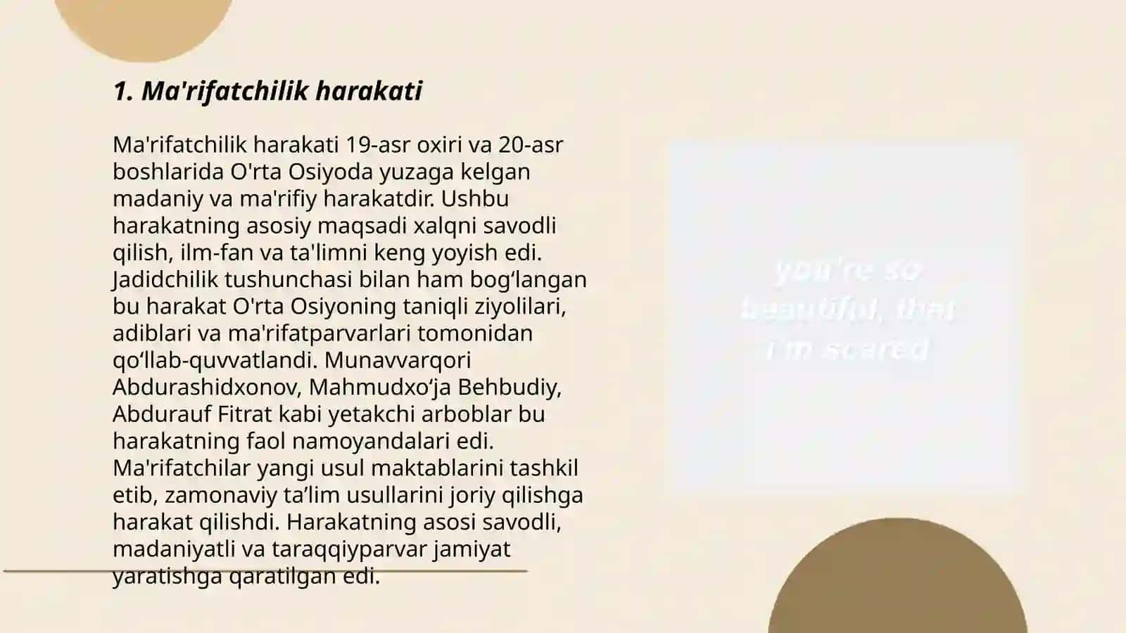 Ma'rifatchilik harakati 3