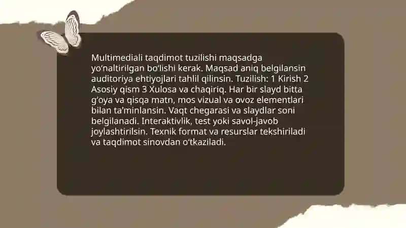 Multimediali taqdimotlar tayyorlash 3