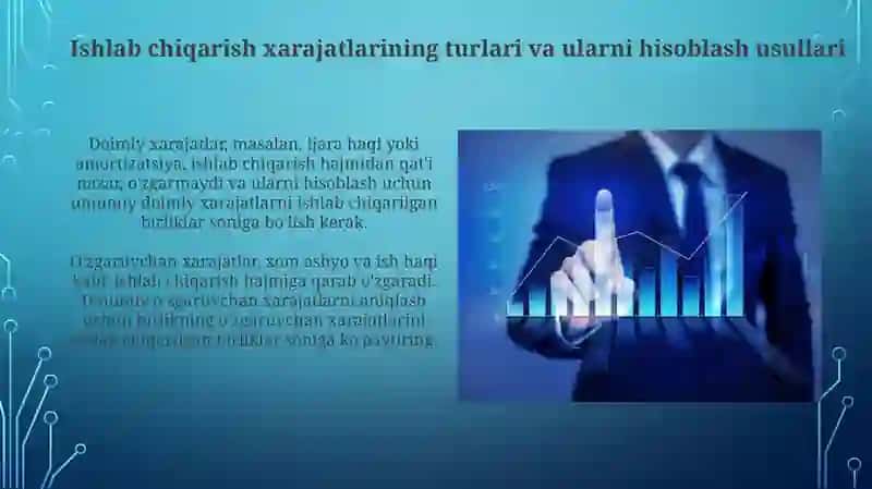Ishlab Chiqarish Xarajatlari va Foyda 3