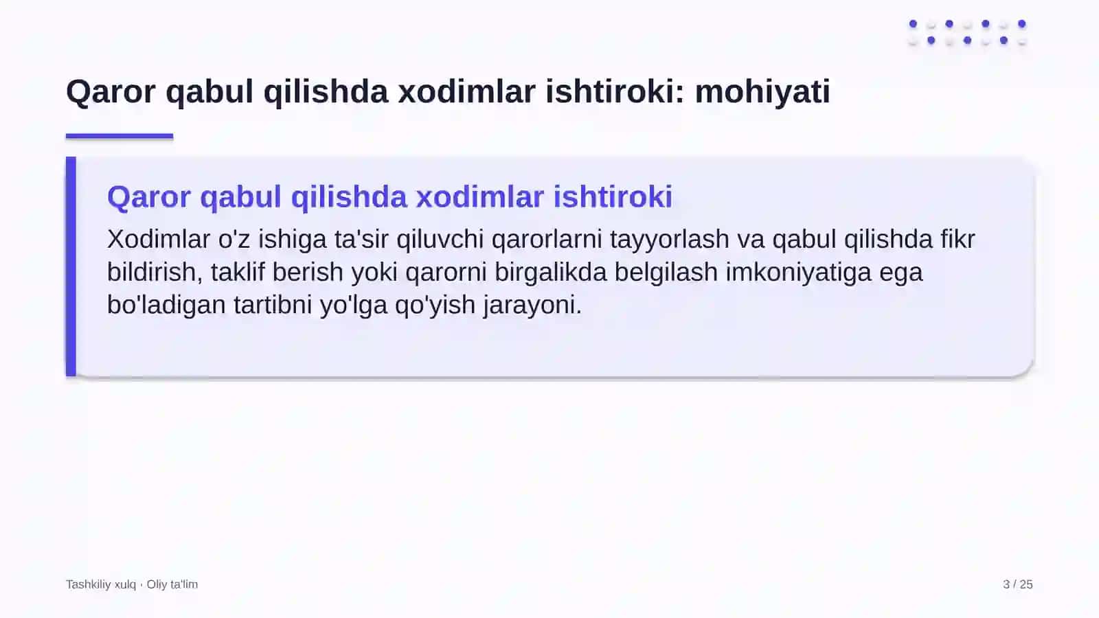 akademik litseylarda qaror qabul qilishda xodimlar ishtirokini kengaytirish 8423 3