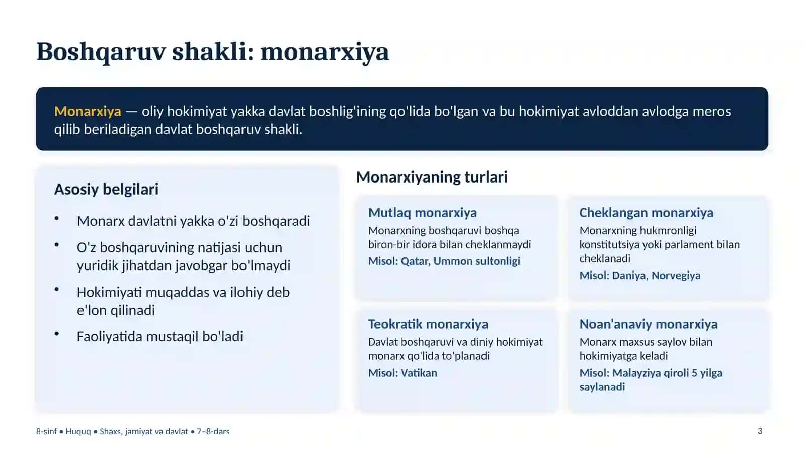 Davlat shakllari 3
