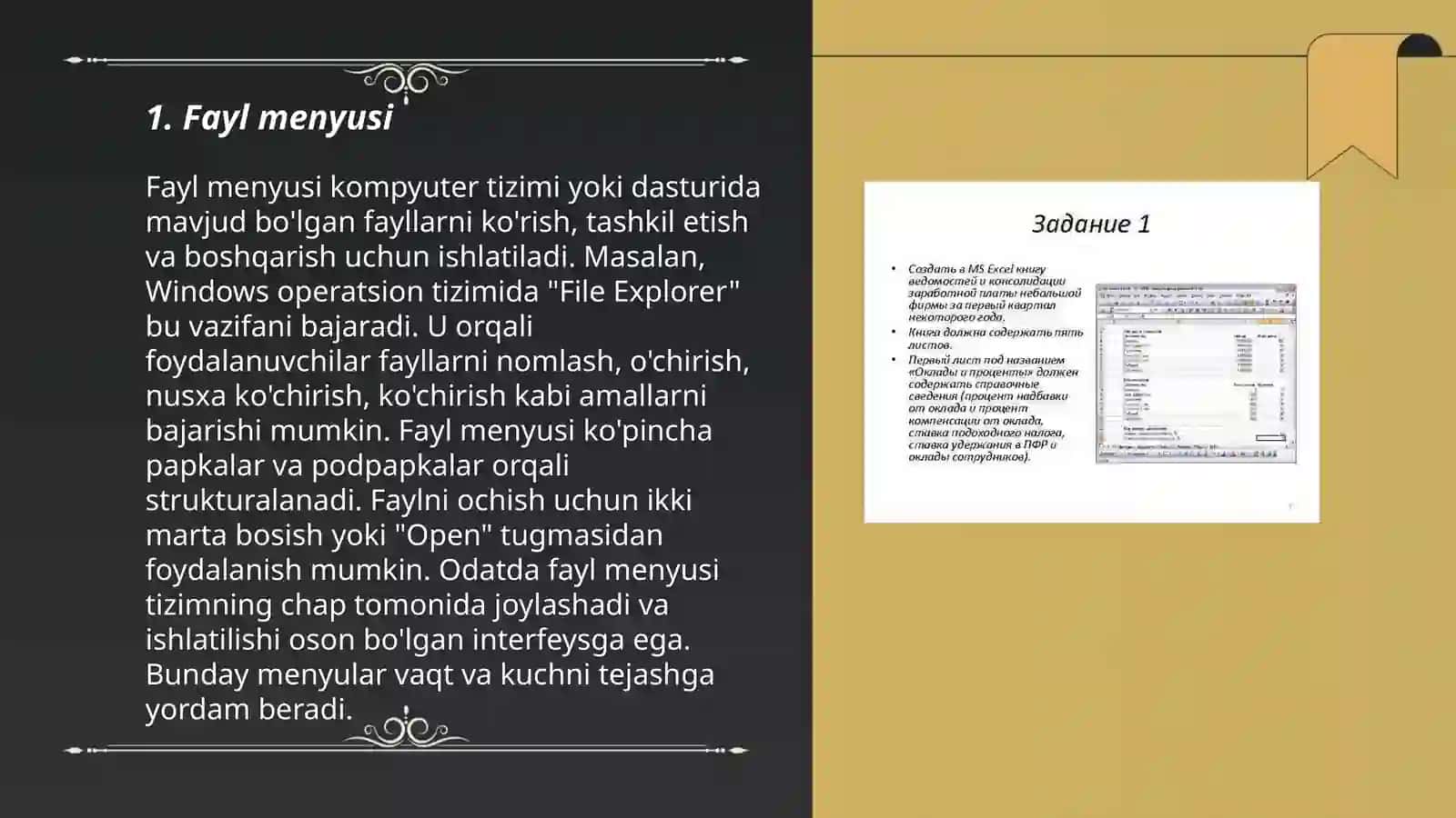 Excel dasturi menyulari 3