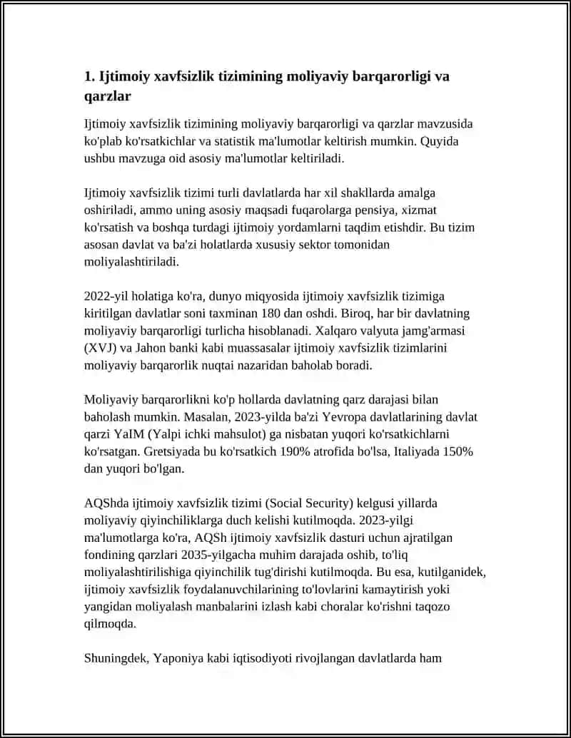 IJTIMOIY XAVFSIZLIK VA QARZLAR 3