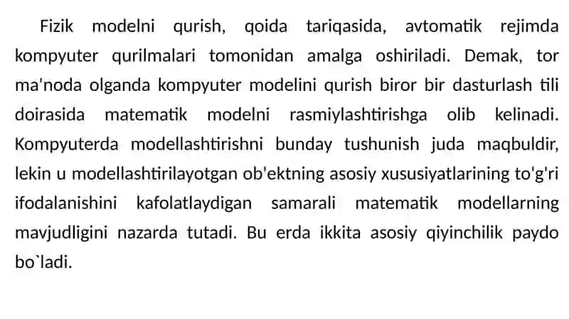 Kompyuterli modellashtirish 3