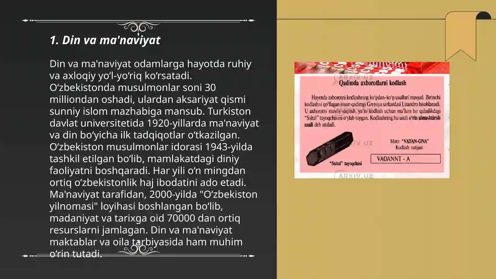 Din va ma'naviyat 3